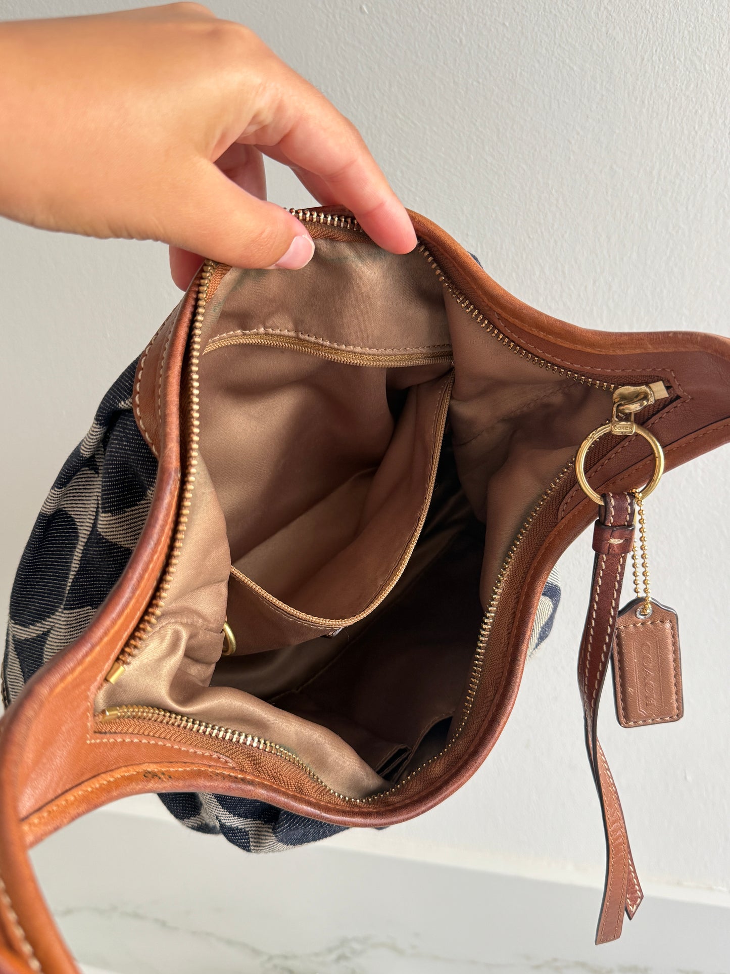 Rare Coach Ergo Denim Crossbody Bag