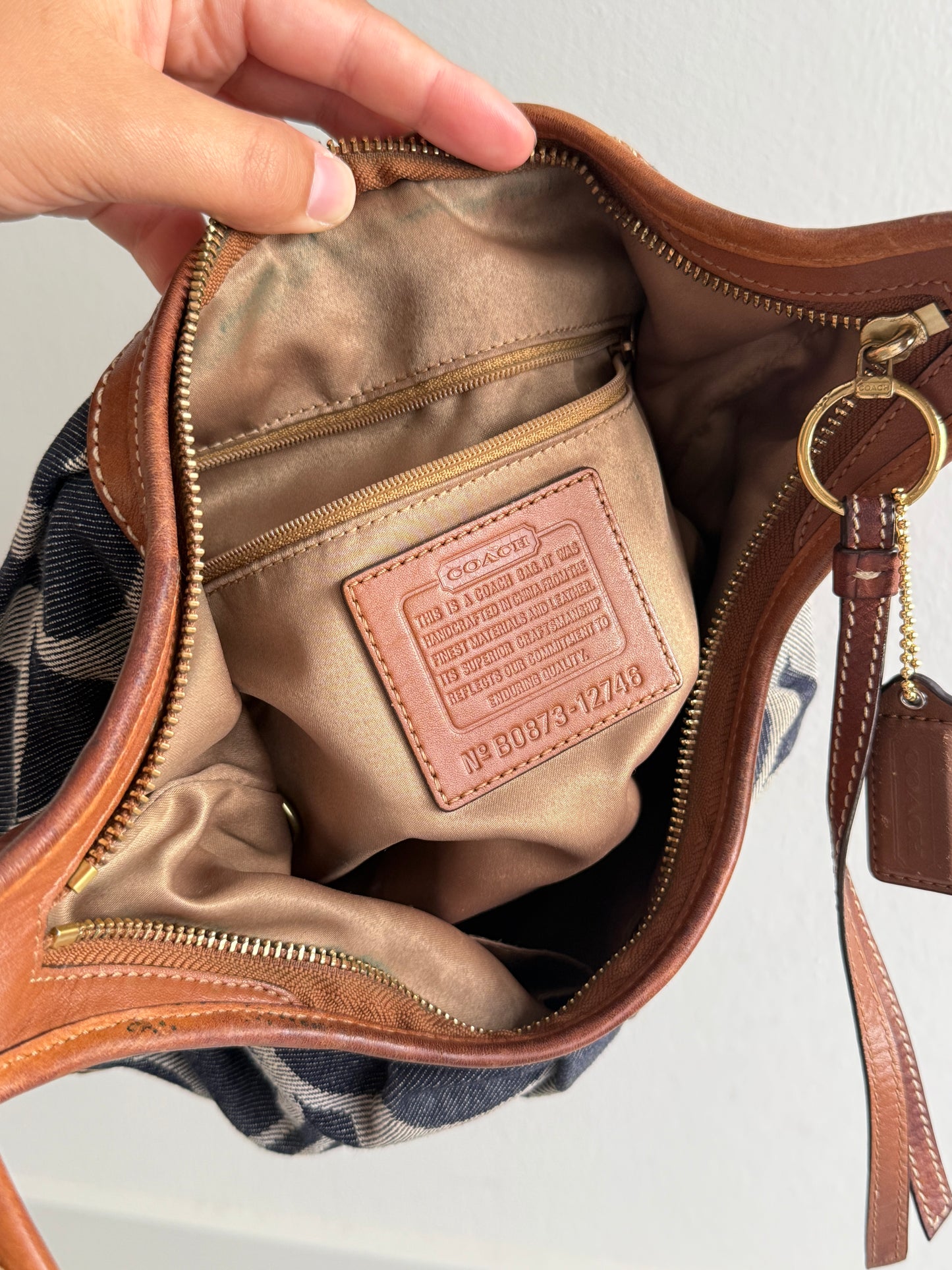 Rare Coach Ergo Denim Crossbody Bag