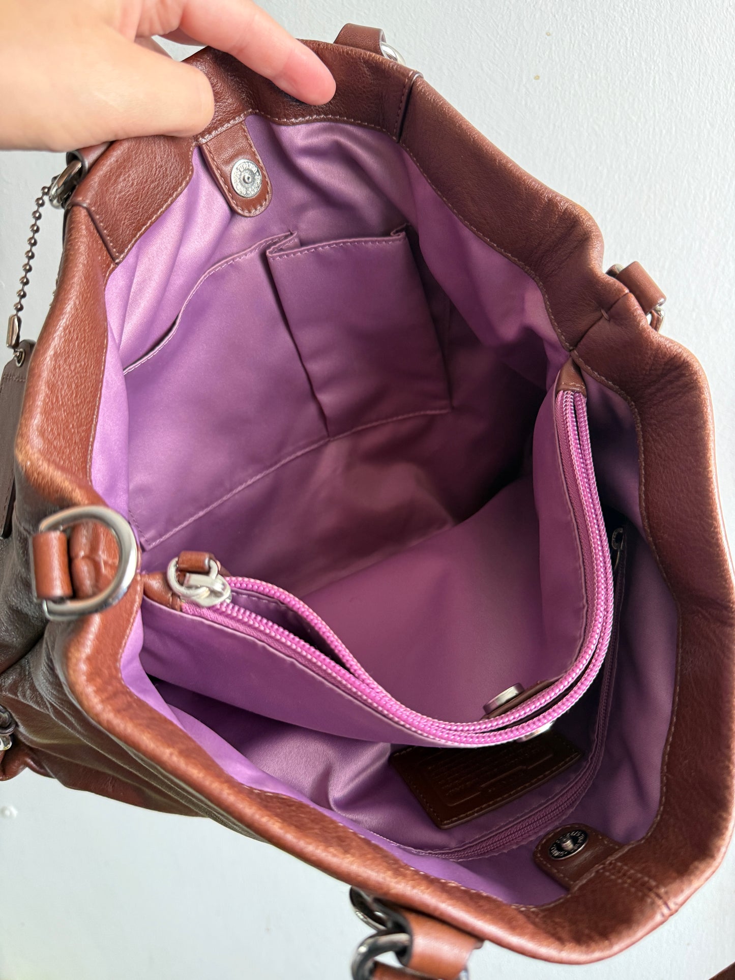 Rare Coach Ashley Leather Carryall Shoulder Bag