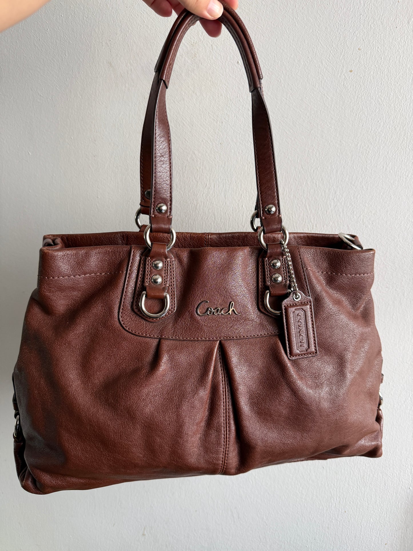Rare Coach Ashley Leather Carryall Shoulder Bag