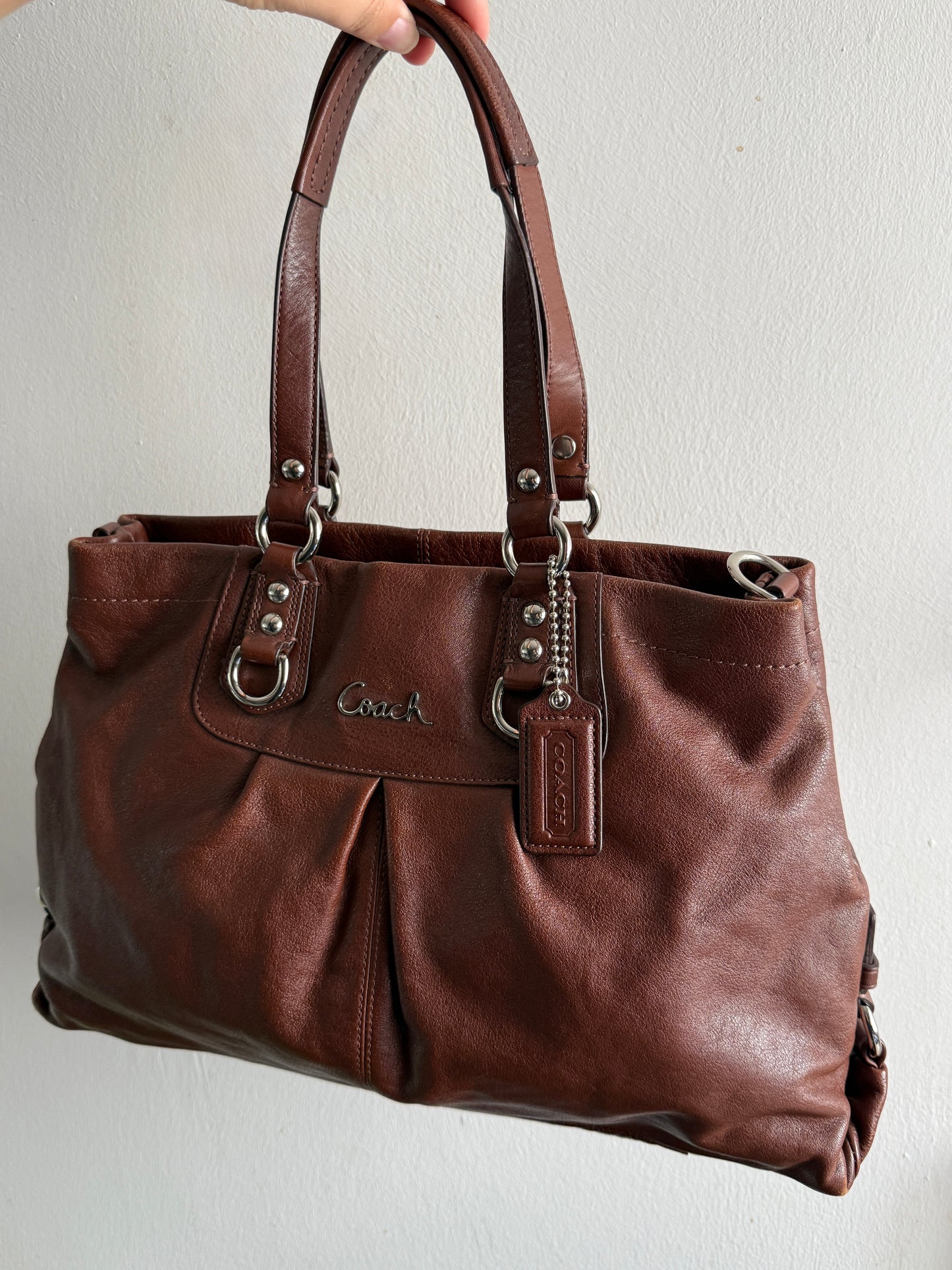 Rare Coach Ashley Leather Carryall Shoulder Bag