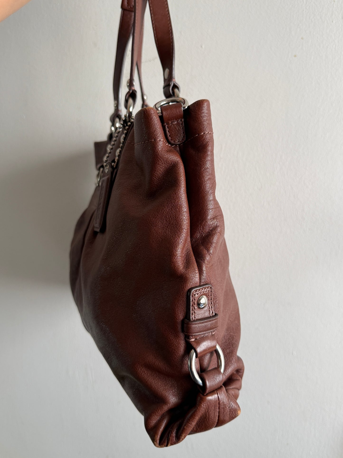 Rare Coach Ashley Leather Carryall Shoulder Bag