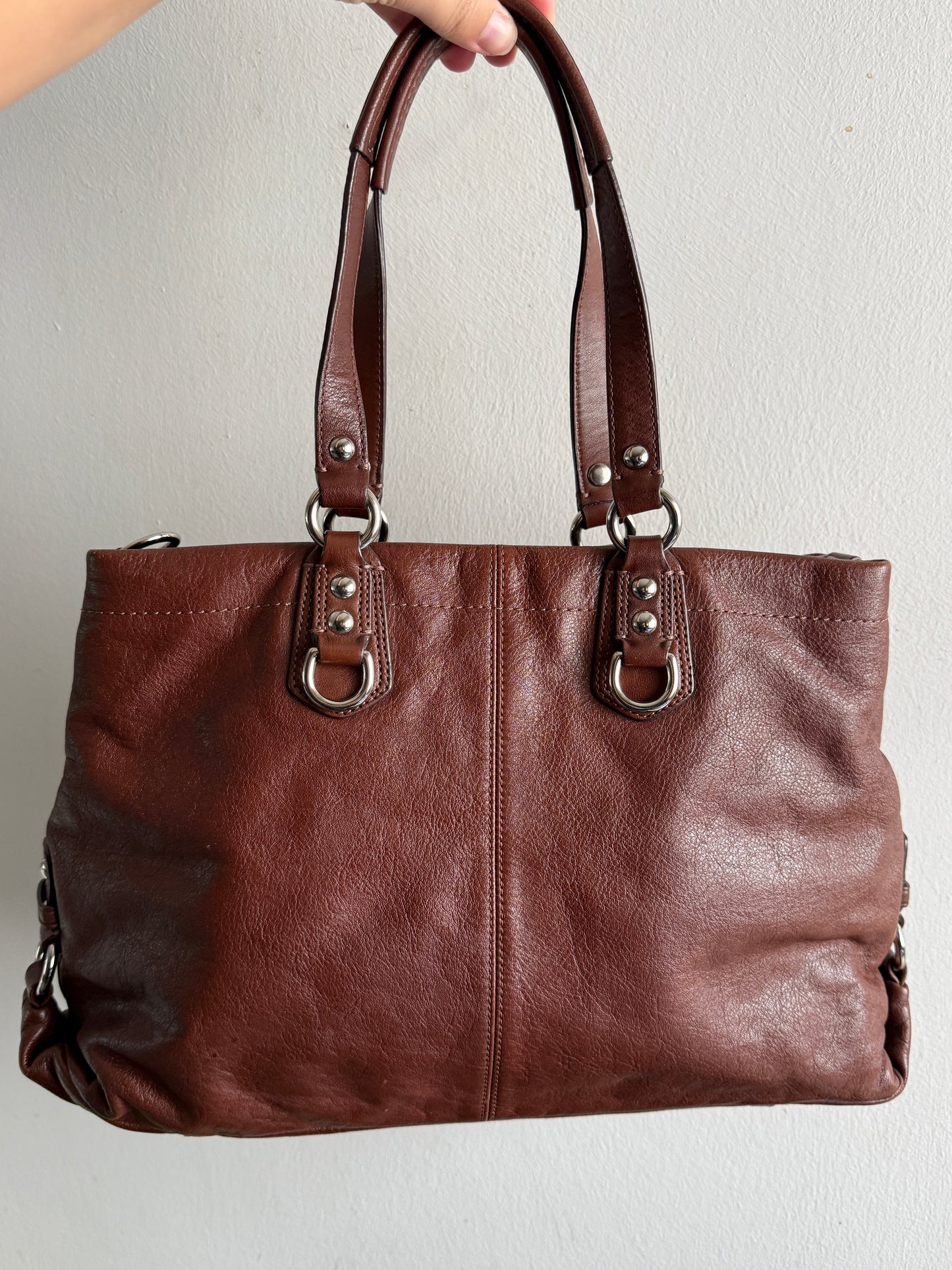 Rare Coach Ashley Leather Carryall Shoulder Bag