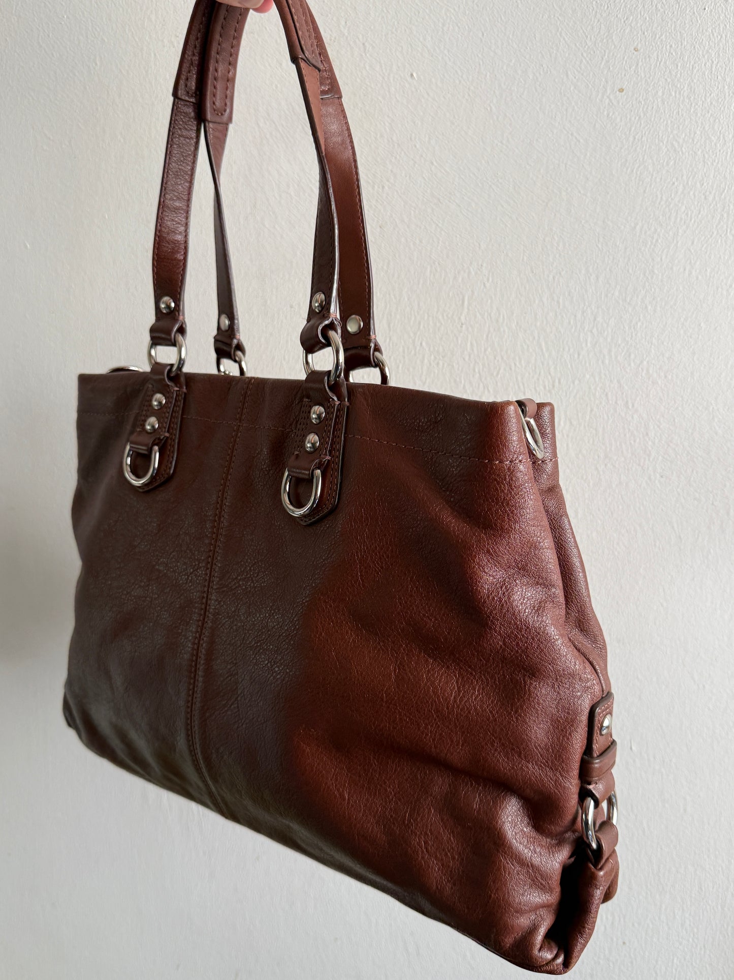 Rare Coach Ashley Leather Carryall Shoulder Bag