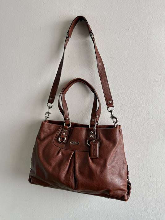 Rare Coach Ashley Leather Carryall Shoulder Bag