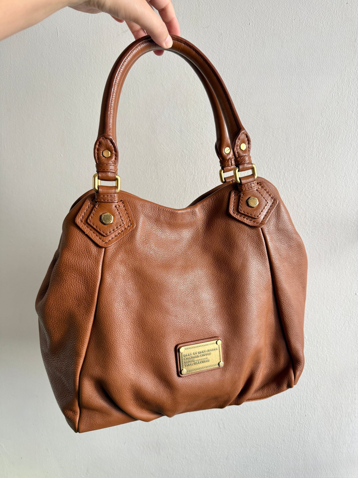 Marc by Marc Jacobs Classic Q Fran Leather Shoulder Bag