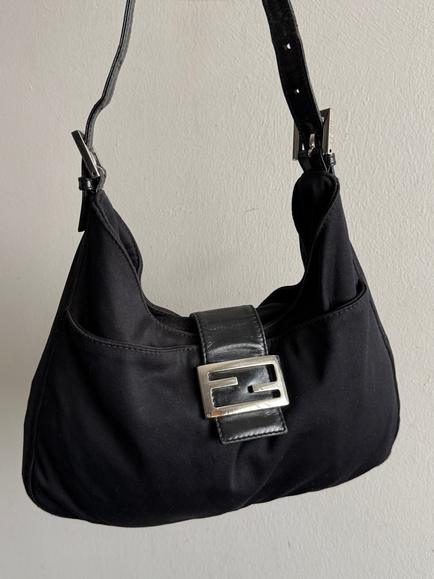 Super Rare Fendi Mamma Baguette Cloth Shoulder Bag