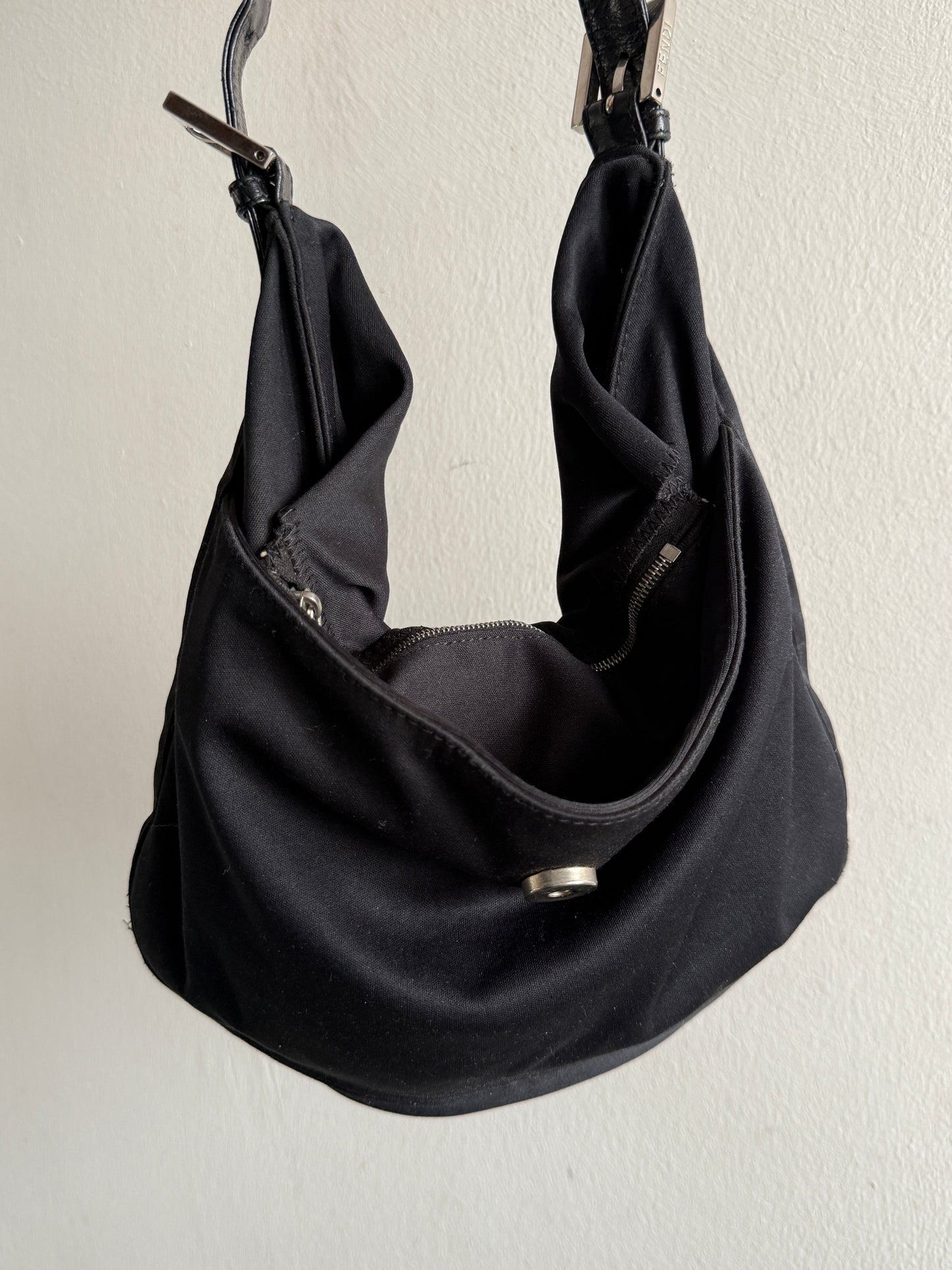 Super Rare Fendi Mamma Baguette Cloth Shoulder Bag