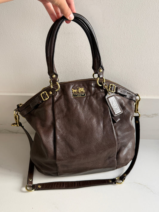 Rare Coach Sophia Lindsey Leather Tote Bag