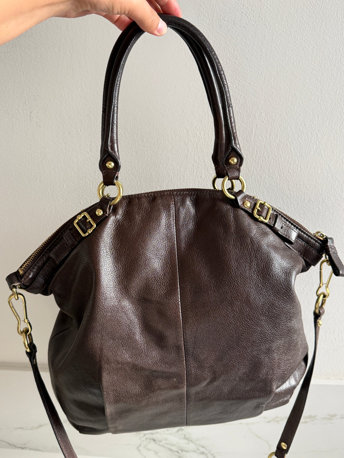 Rare Coach Sophia Lindsey Leather Tote Bag
