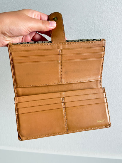 Coach Signature Long Wallet