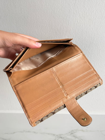 Coach Signature Long Wallet