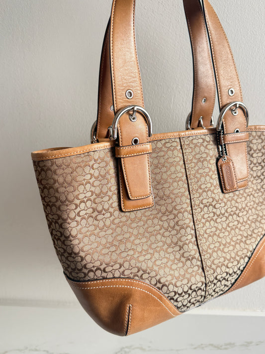 Super Rare Coach Soho Signature Tote Shoulder Bag