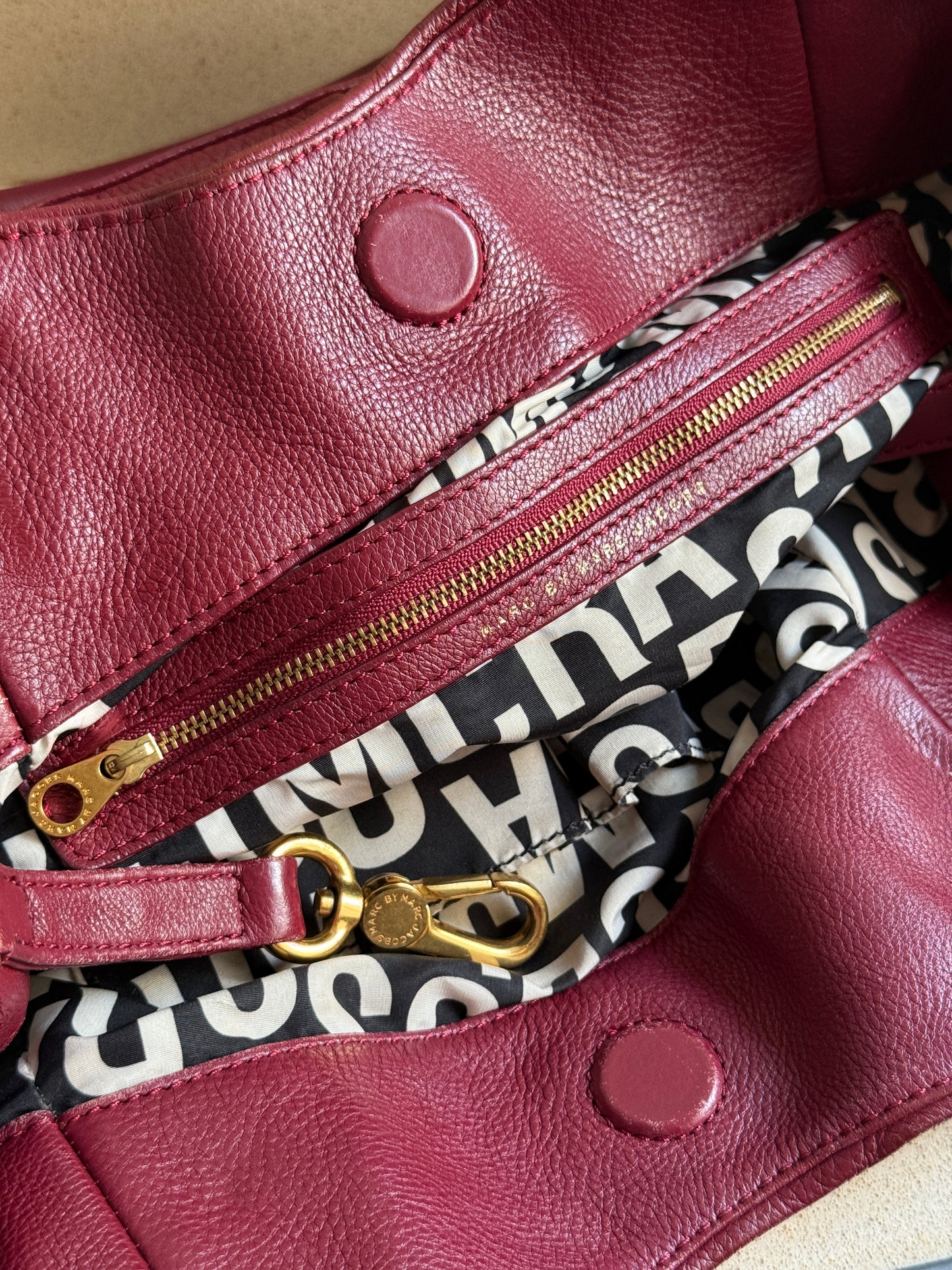 Super Rare Marc by Marc Jacobs Classic Q Fran Leather Shoulder Bag