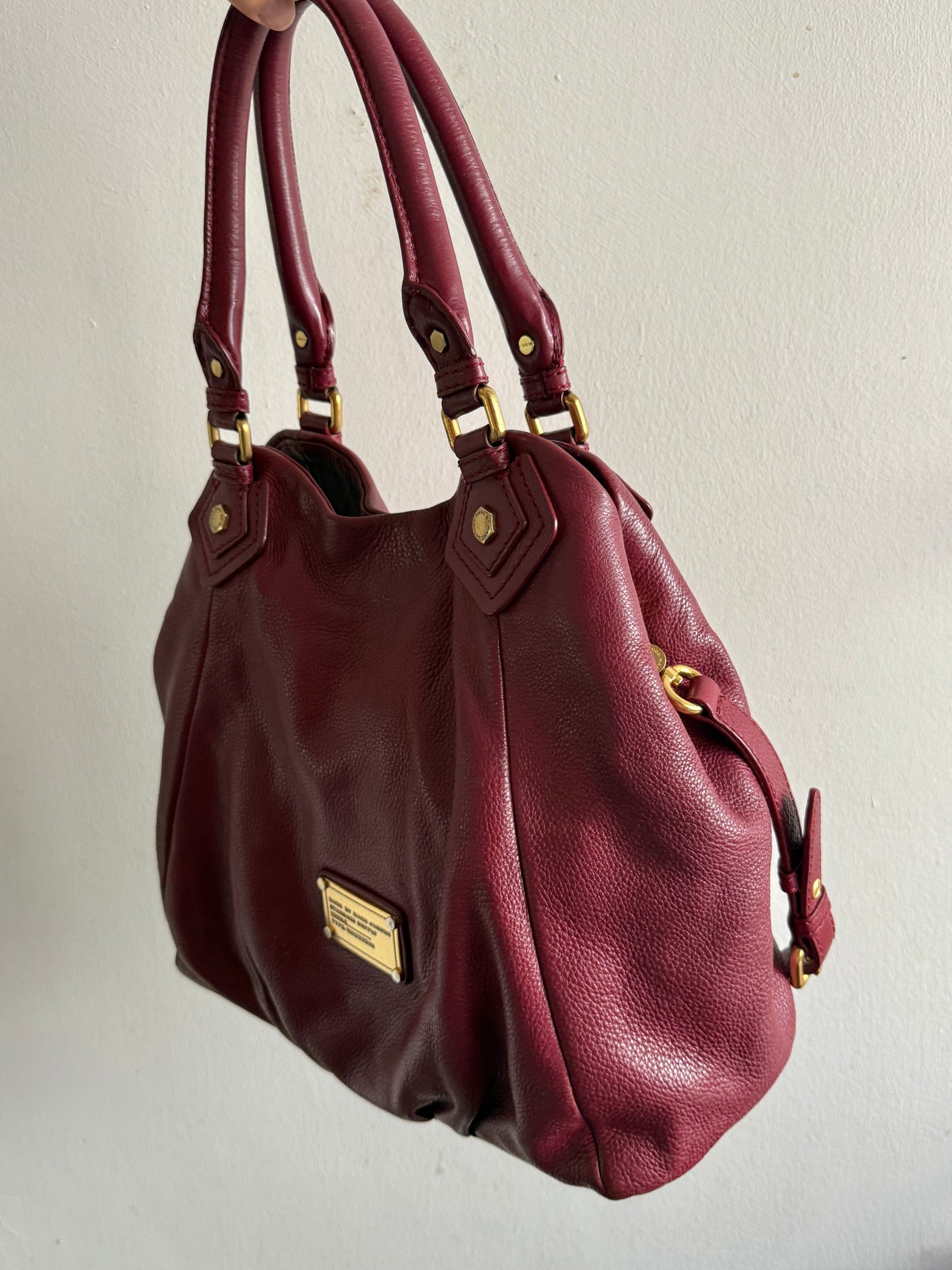 Super Rare Marc by Marc Jacobs Classic Q Fran Leather Shoulder Bag