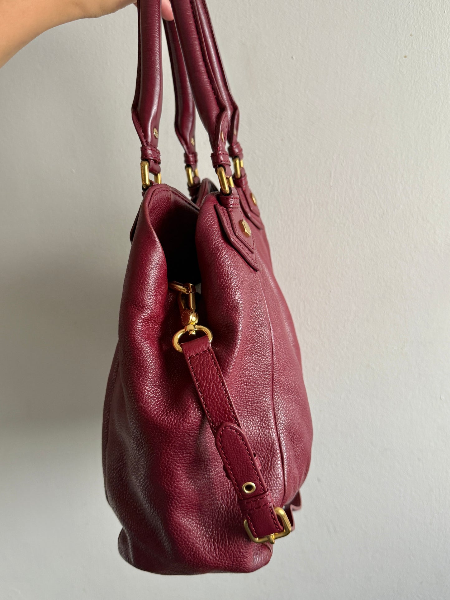 Super Rare Marc by Marc Jacobs Classic Q Fran Leather Shoulder Bag