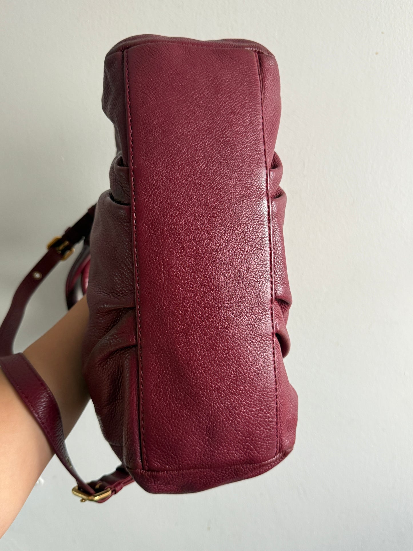 Super Rare Marc by Marc Jacobs Classic Q Fran Leather Shoulder Bag