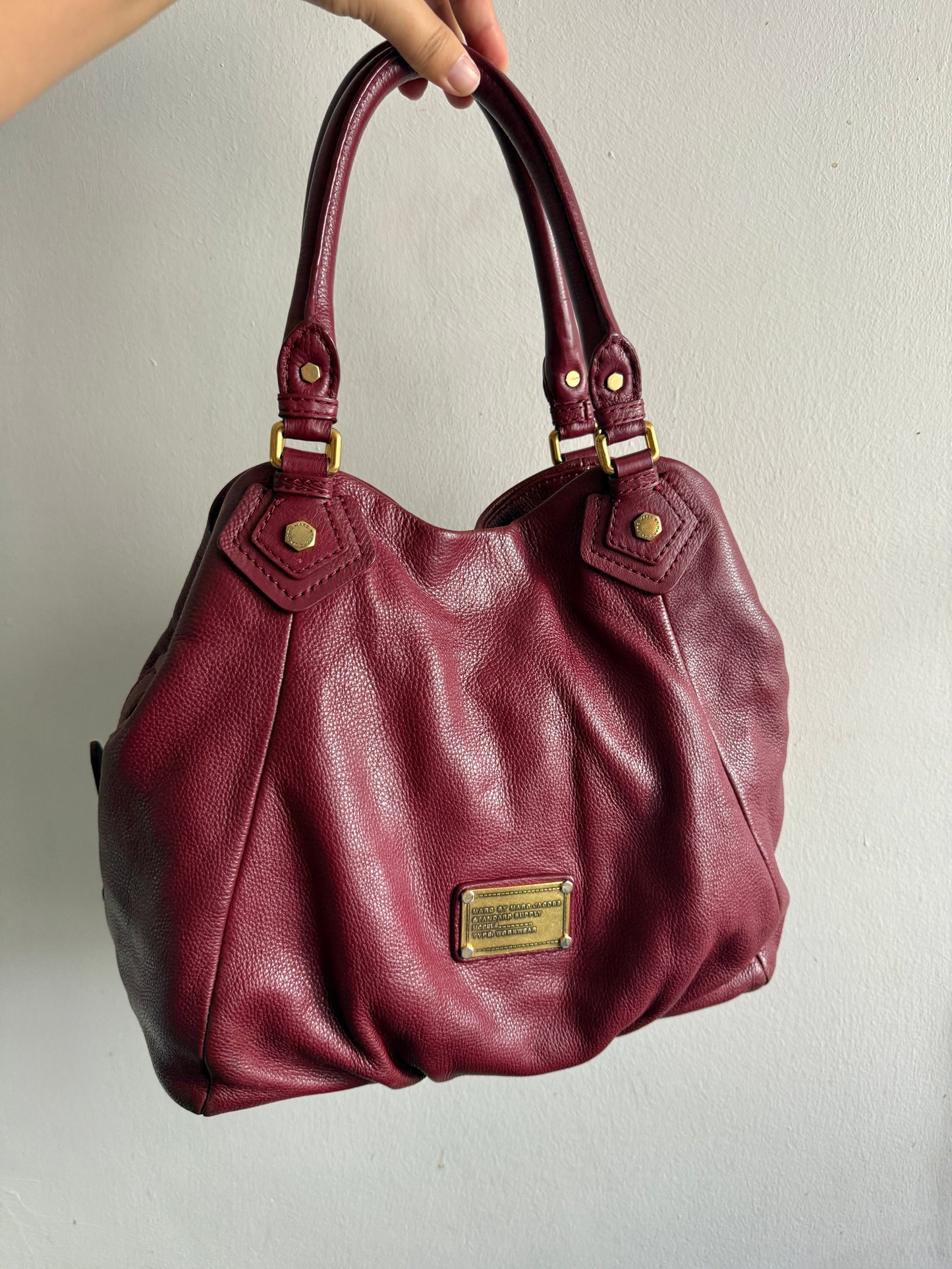 Super Rare Marc by Marc Jacobs Classic Q Fran Leather Shoulder Bag