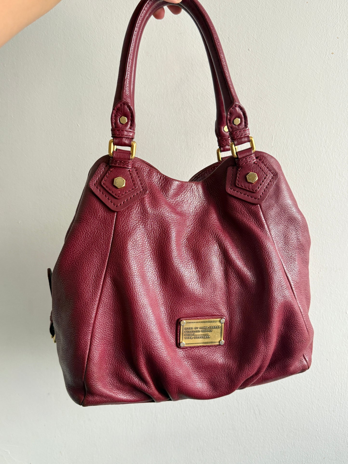 Super Rare Marc by Marc Jacobs Classic Q Fran Leather Shoulder Bag