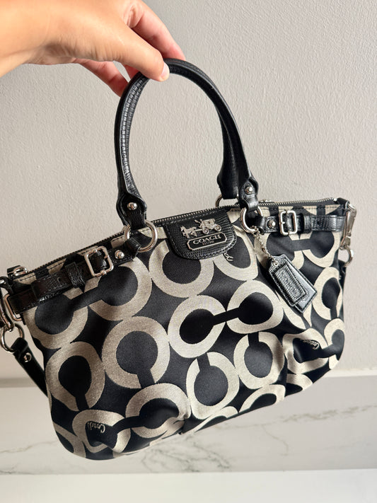 Rare Coach Madison Sophia Op Art Satchel