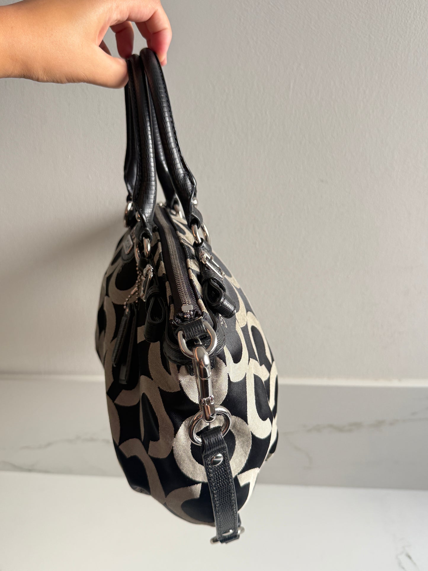 Rare Coach Madison Sophia Op Art Satchel