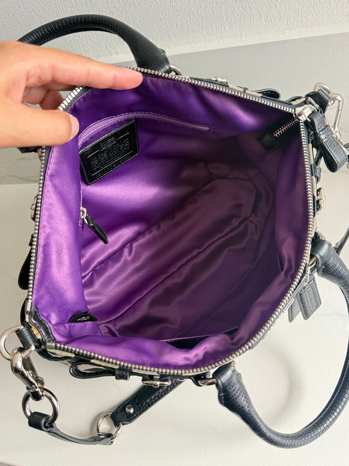 Rare Coach Madison Sophia Op Art Satchel