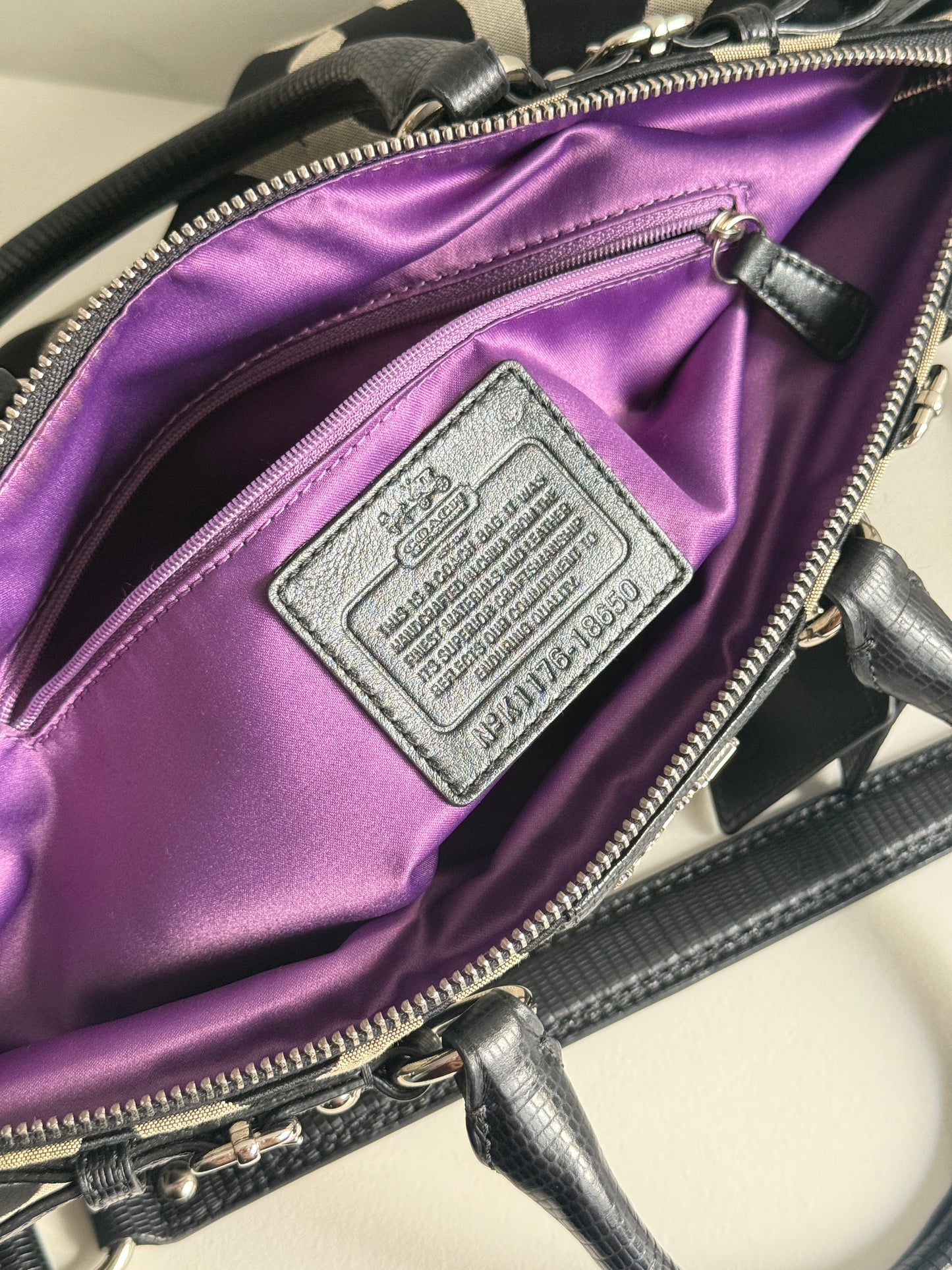 Rare Coach Madison Sophia Op Art Satchel