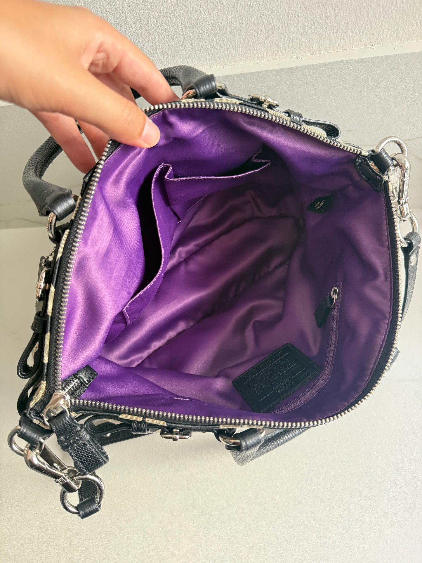 Rare Coach Madison Sophia Op Art Satchel