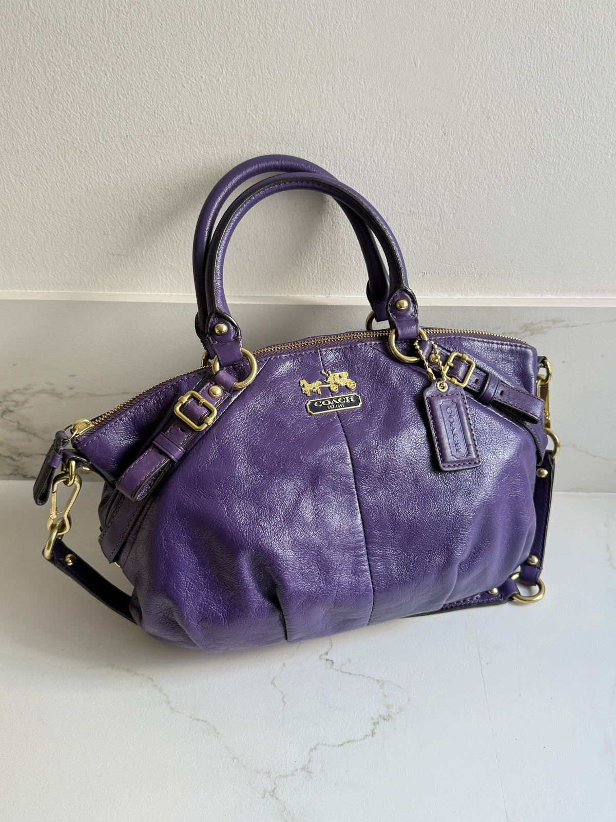 Coach Madison Sophia Leather Handbag, Medium