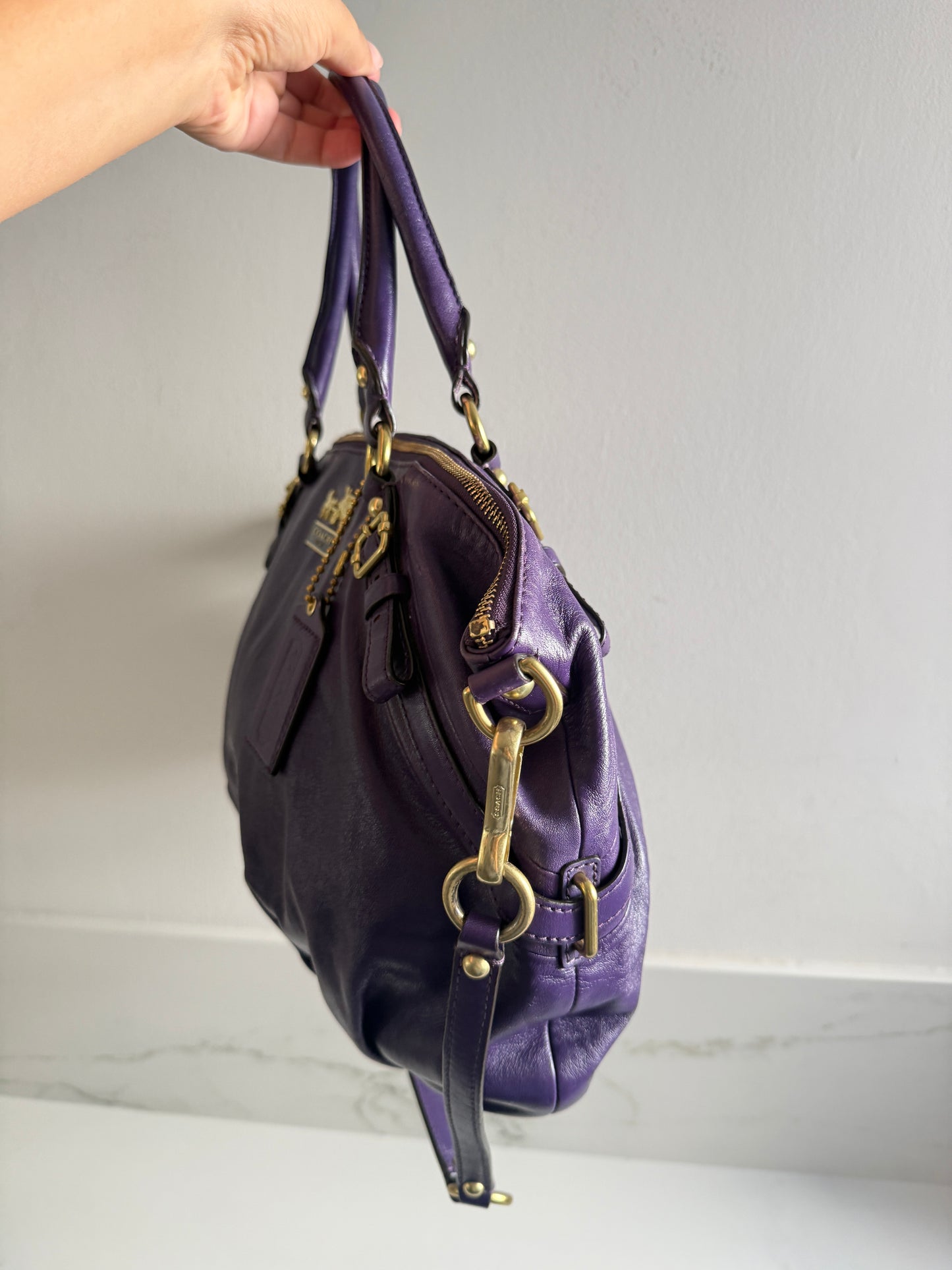 Coach Madison Sophia Leather Shoulder Bag