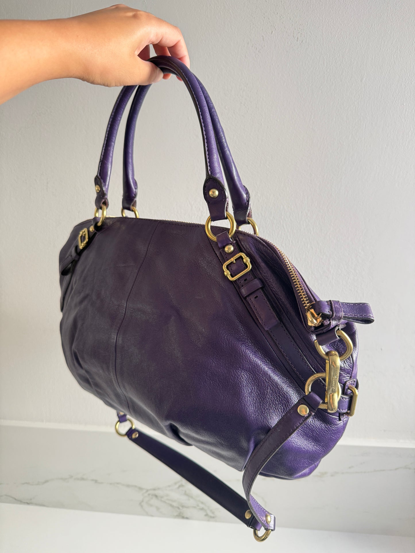 Coach Madison Sophia Leather Shoulder Bag