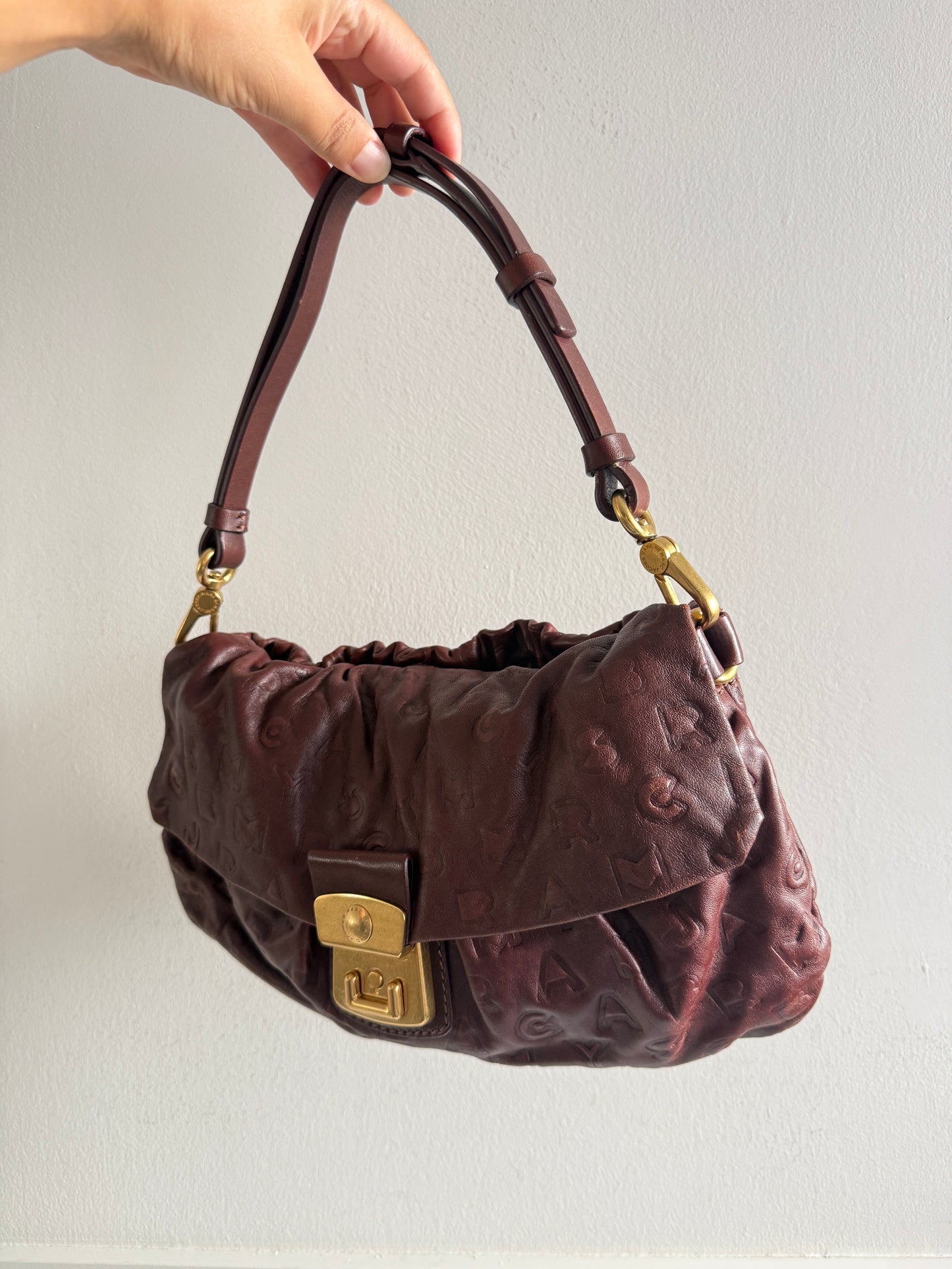 Super Rare Marc by Marc Jacobs Dreamy Logo Linda Shoulder Bag