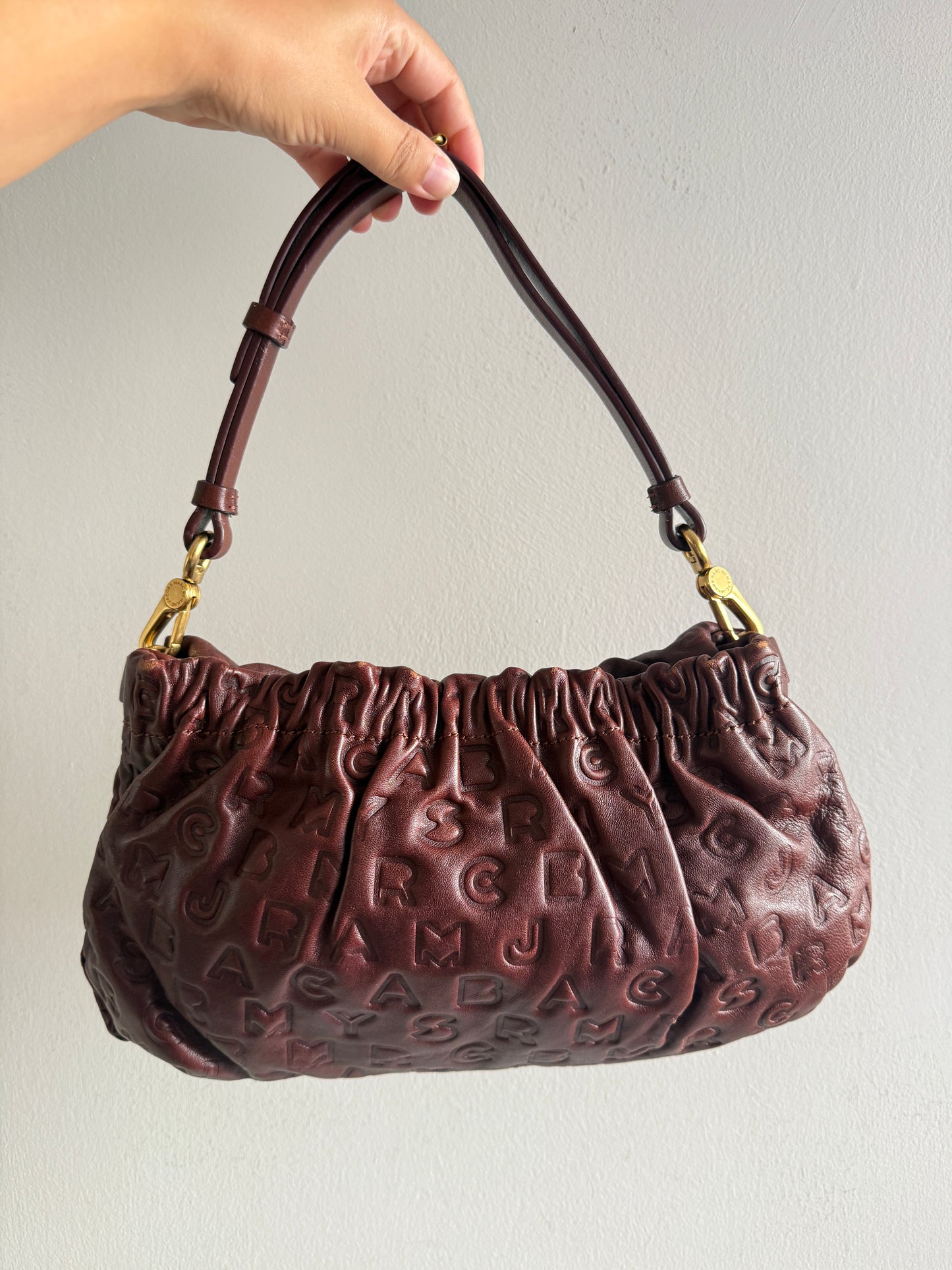 Super Rare Marc by Marc Jacobs Dreamy Logo Linda Shoulder Bag