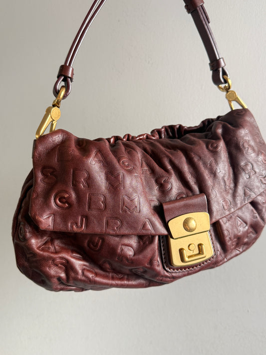 Super Rare Marc by Marc Jacobs Dreamy Logo Linda Shoulder Bag