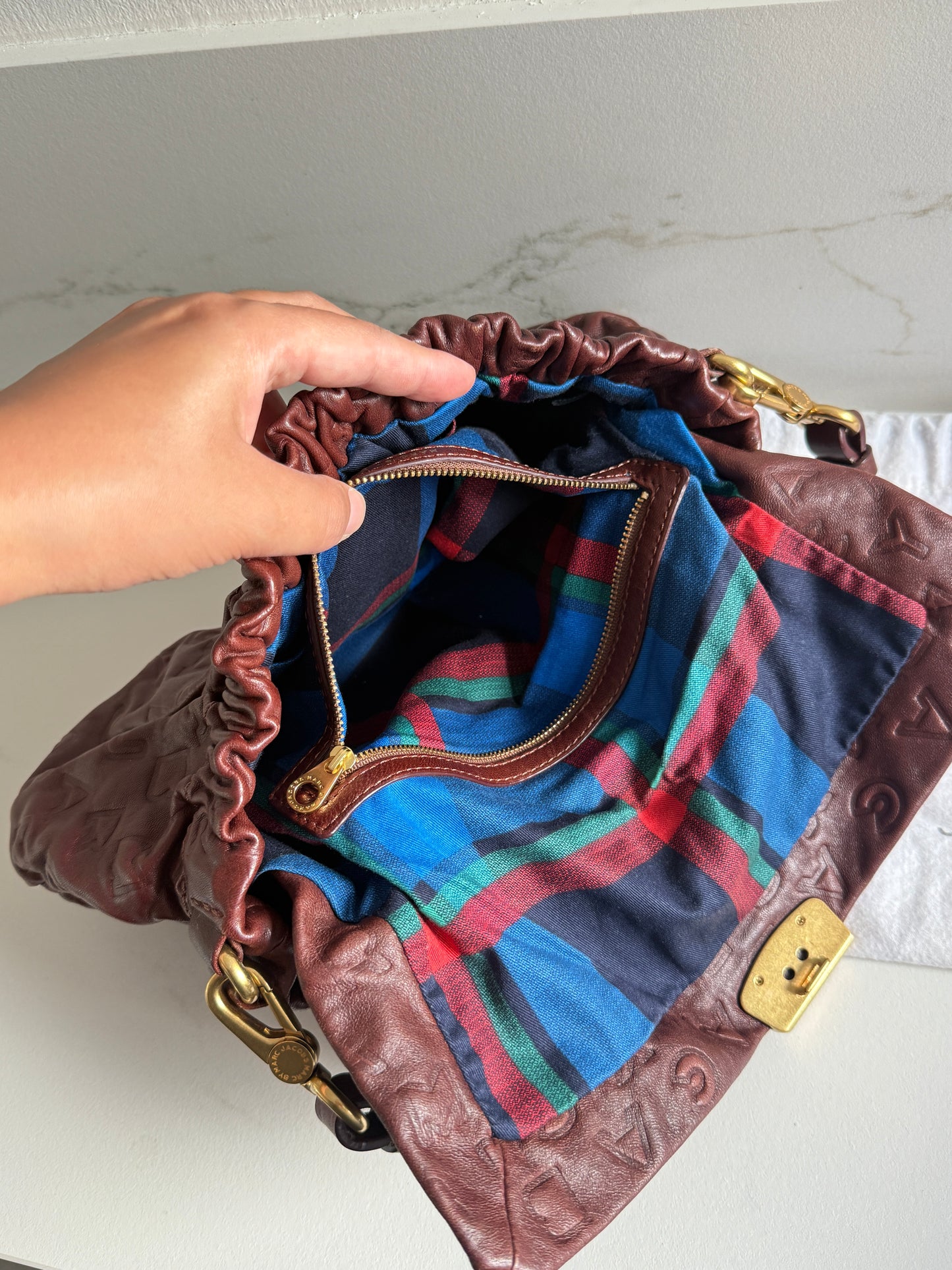 Super Rare Marc by Marc Jacobs Dreamy Logo Linda Shoulder Bag