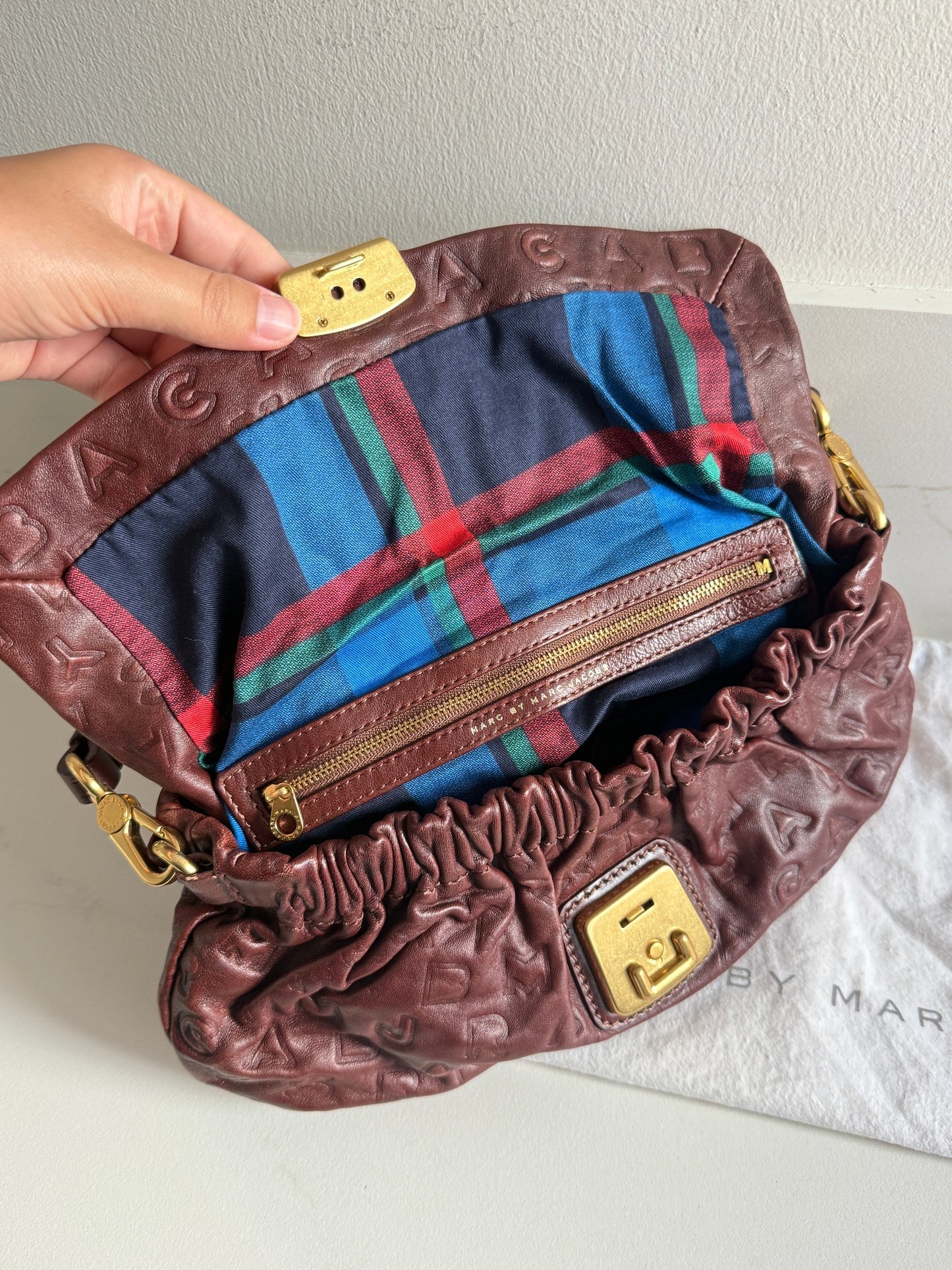 Super Rare Marc by Marc Jacobs Dreamy Logo Linda Shoulder Bag