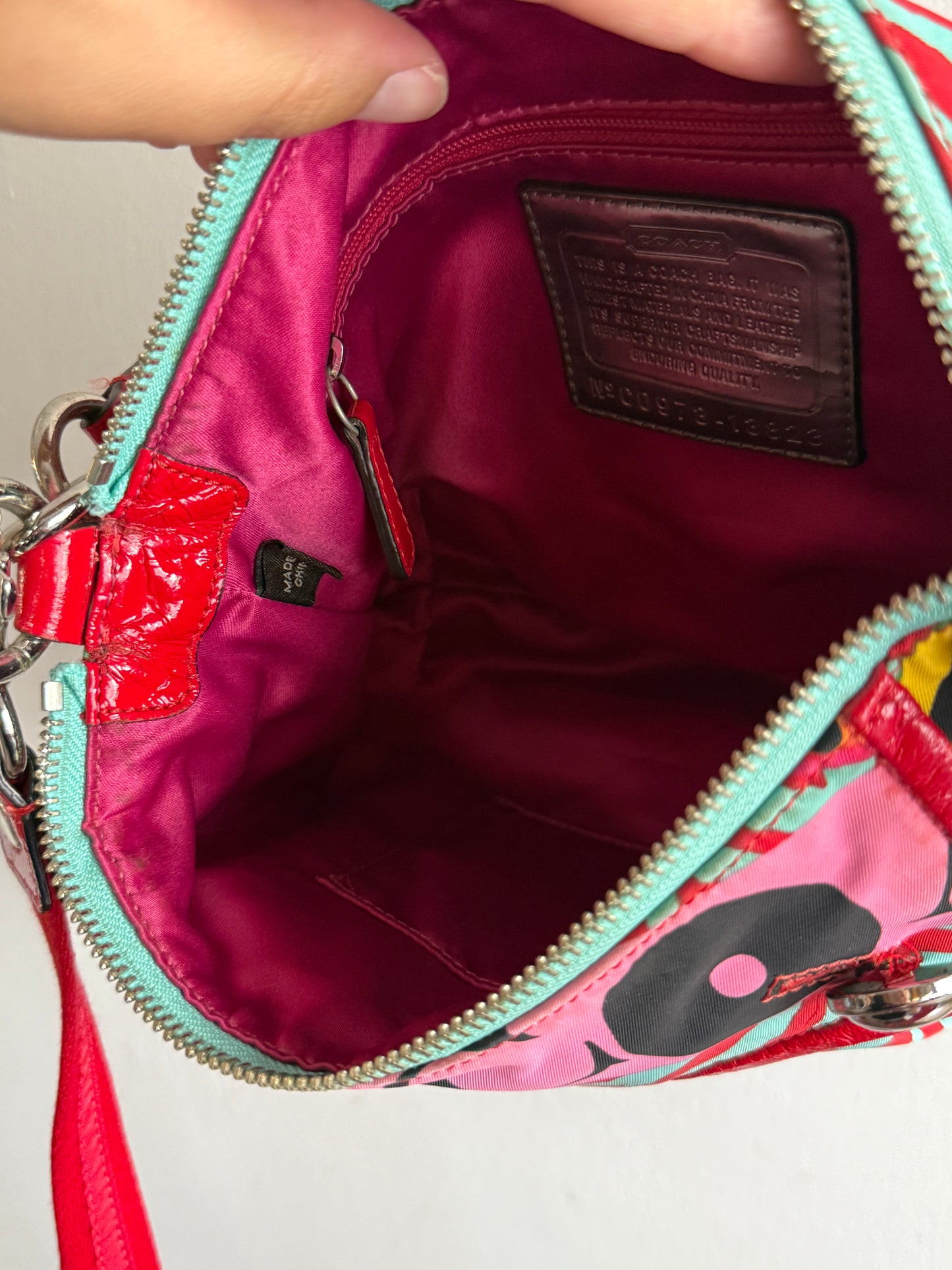 Super Rare Coach Poppy Graffiti Shoulder Bag