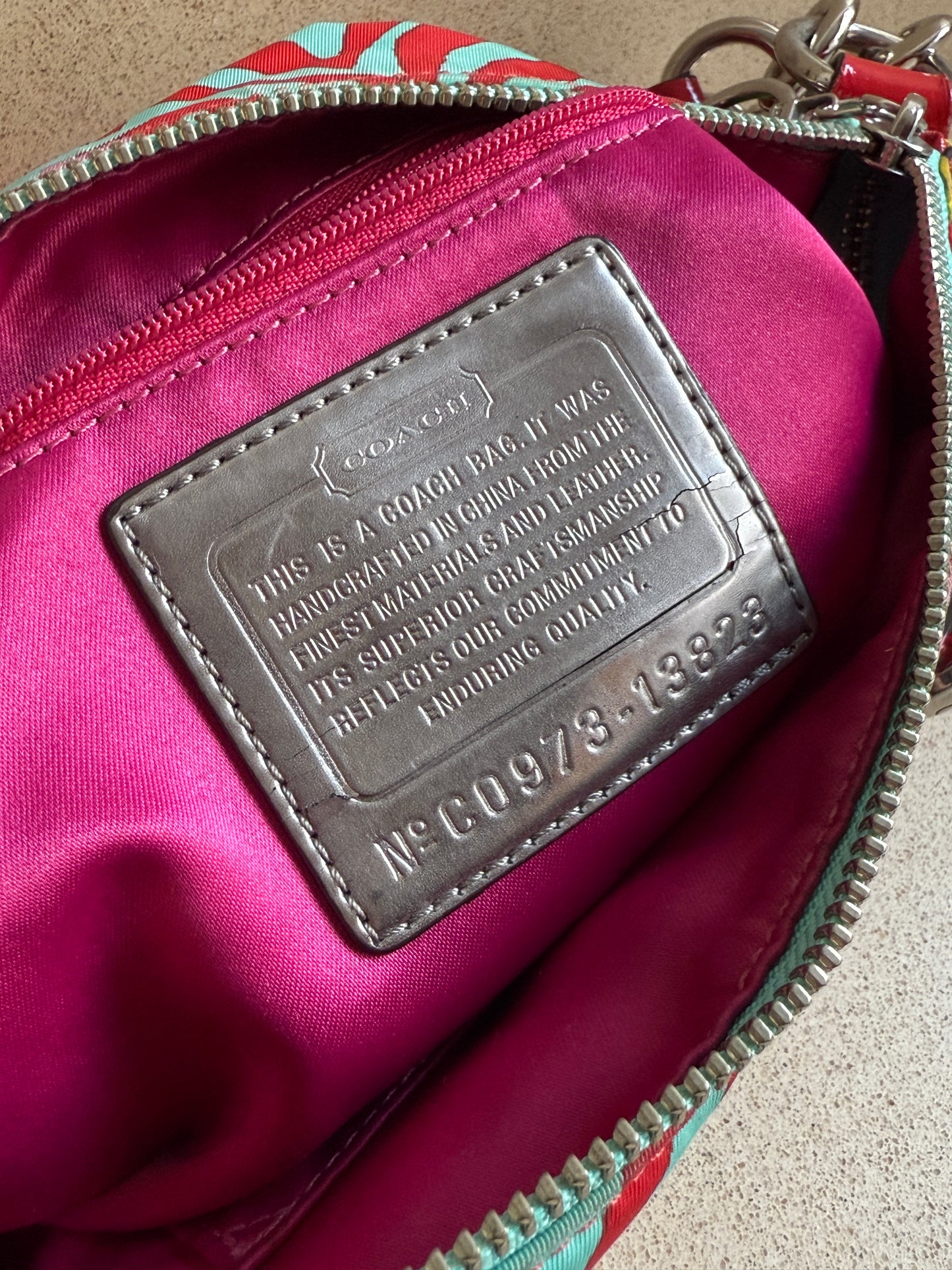 Super Rare Coach Poppy Graffiti Shoulder Bag