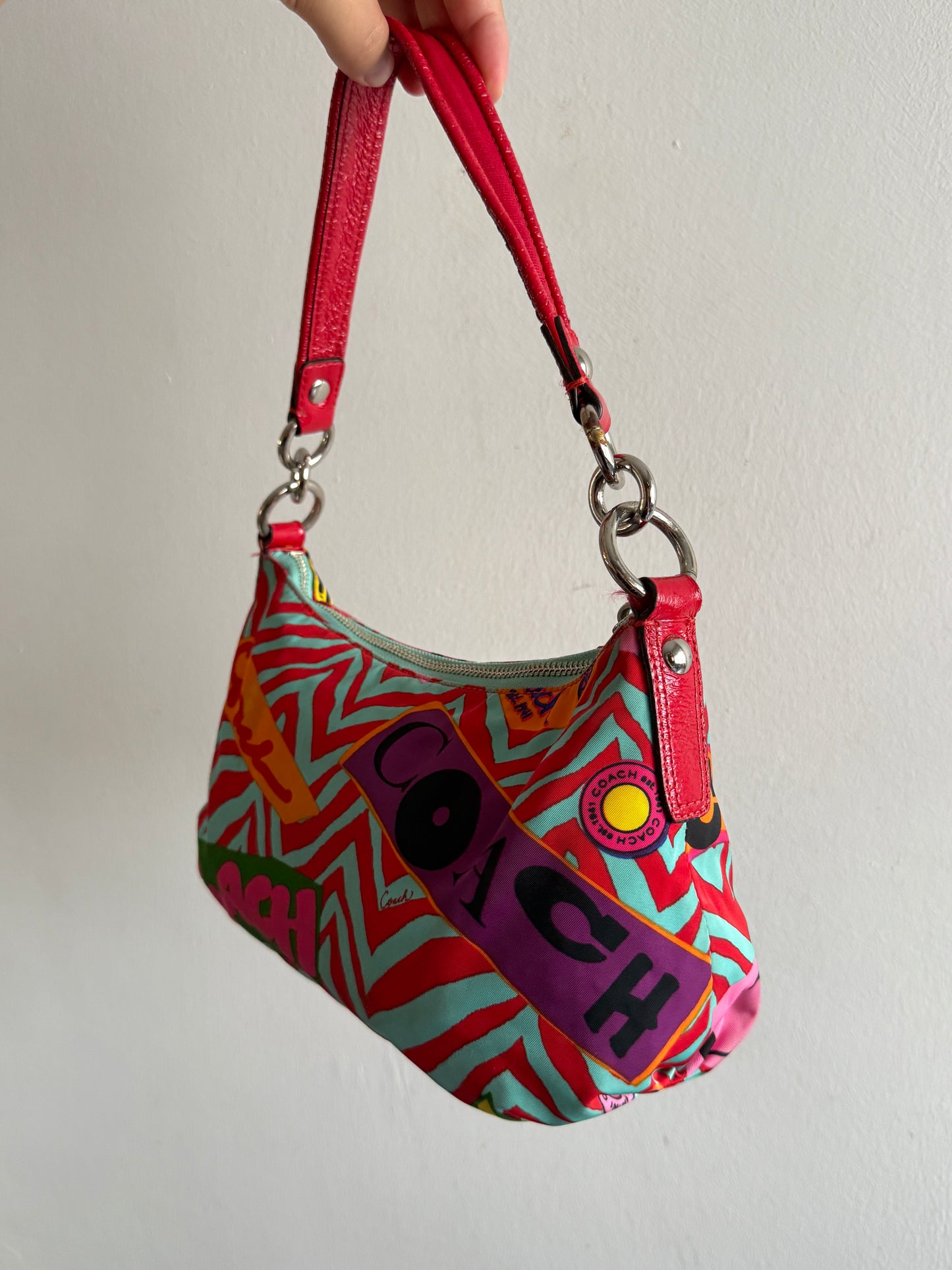 Super Rare Coach Poppy Graffiti Shoulder Bag