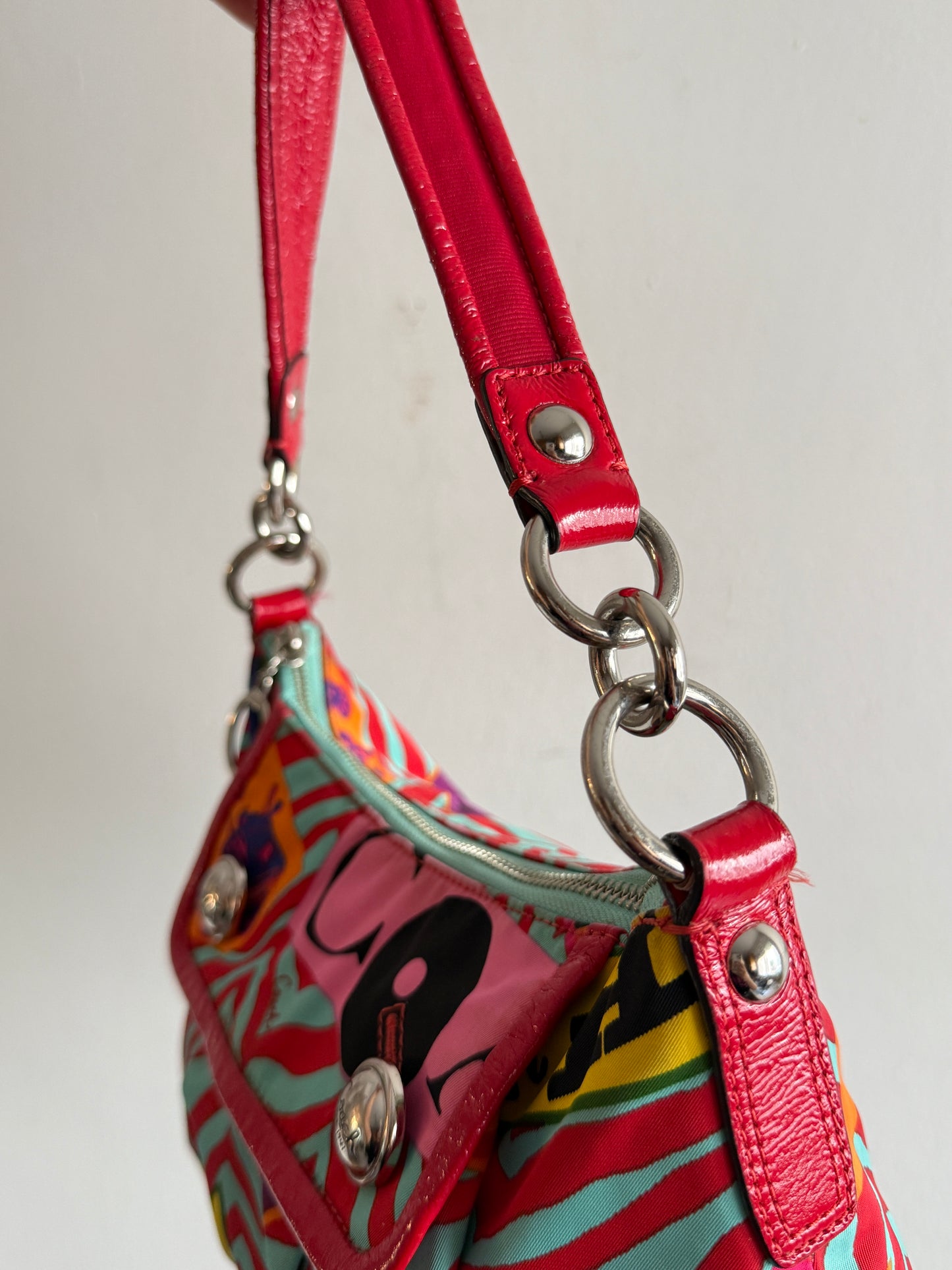 Super Rare Coach Poppy Graffiti Shoulder Bag