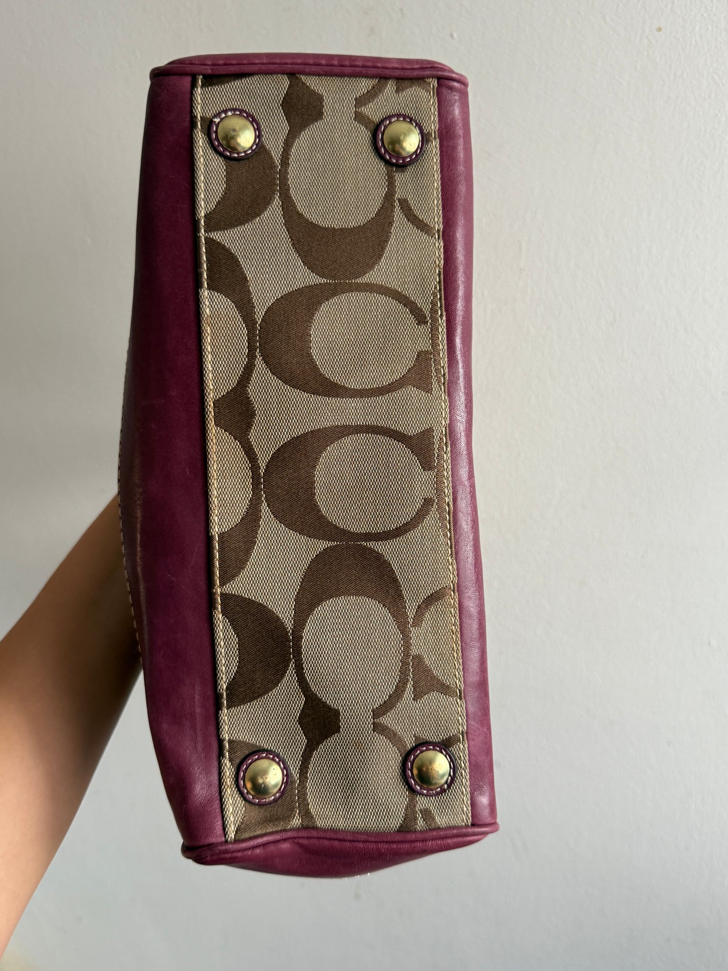 Coach Hampton Madeline Signature Shoulder Bag