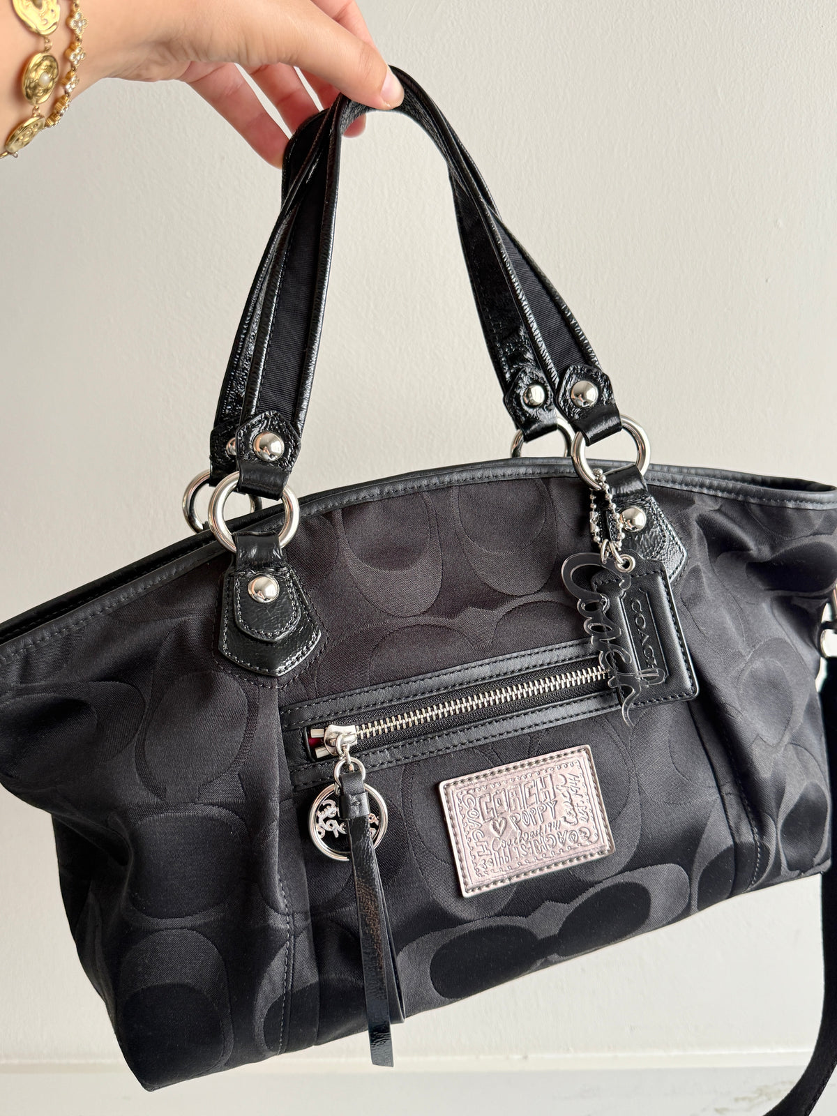 Coach Poppy Signature Shoulder Bag