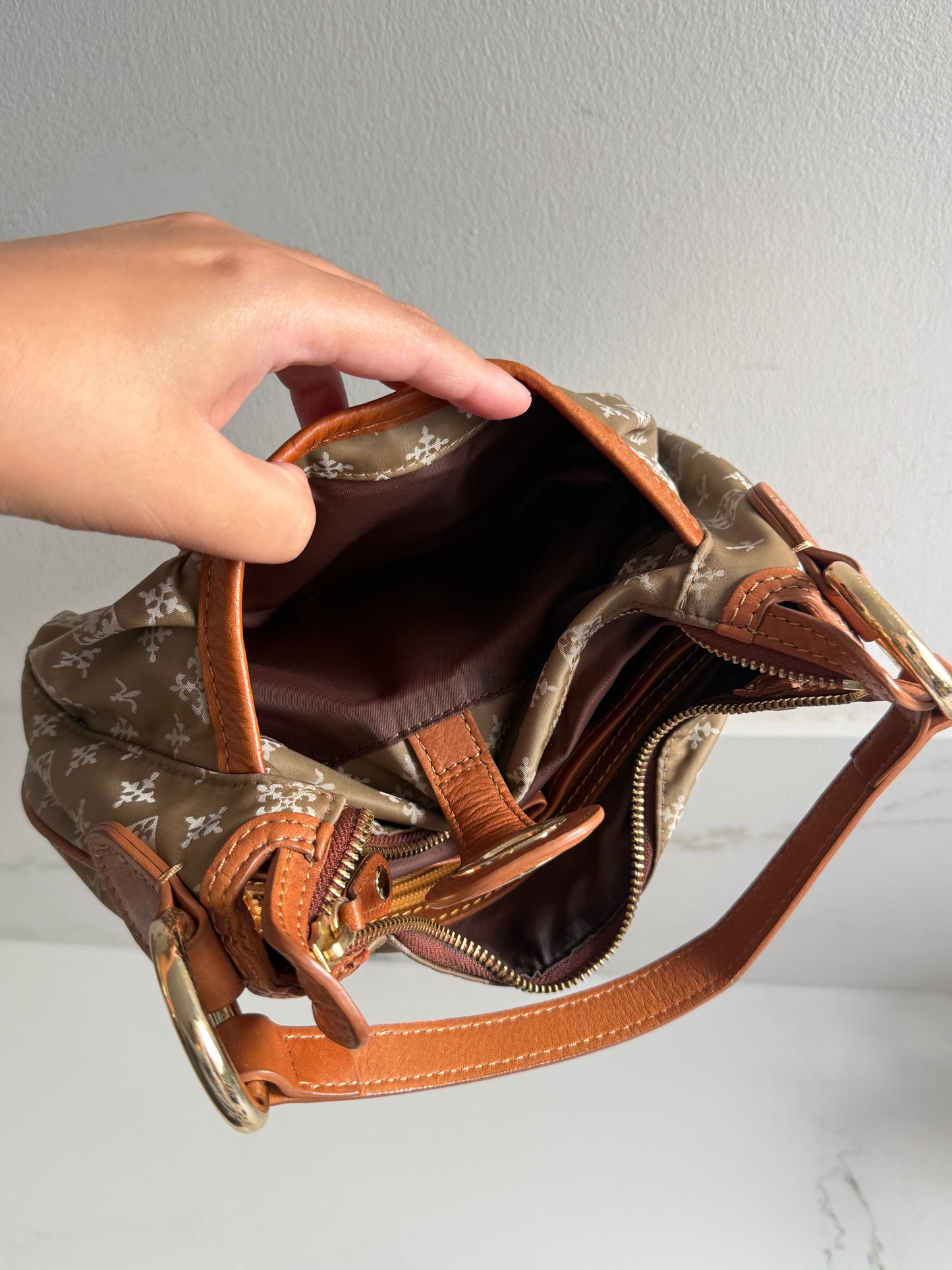 Russet Monogram Mini Bag