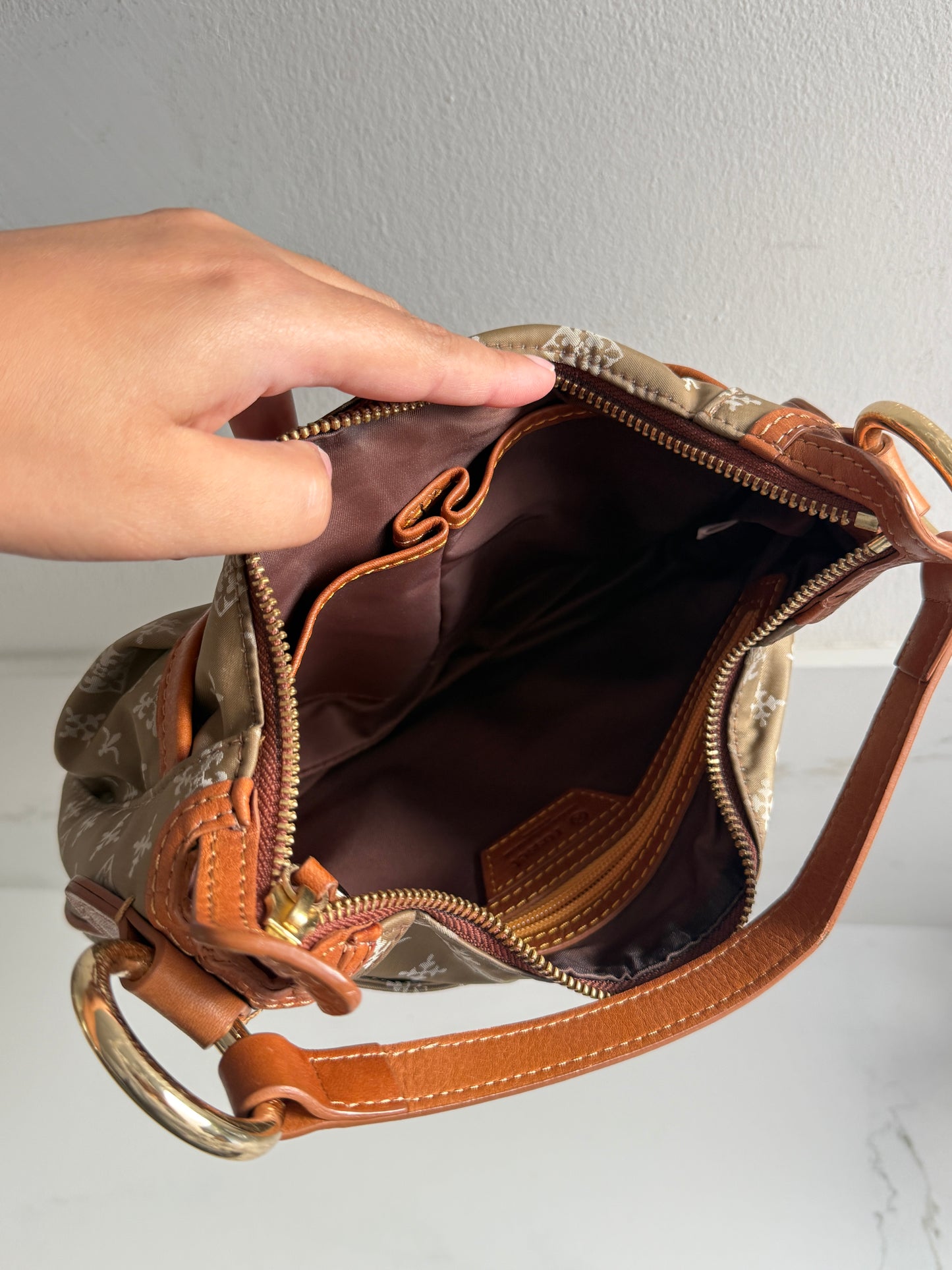 Russet Monogram Mini Bag