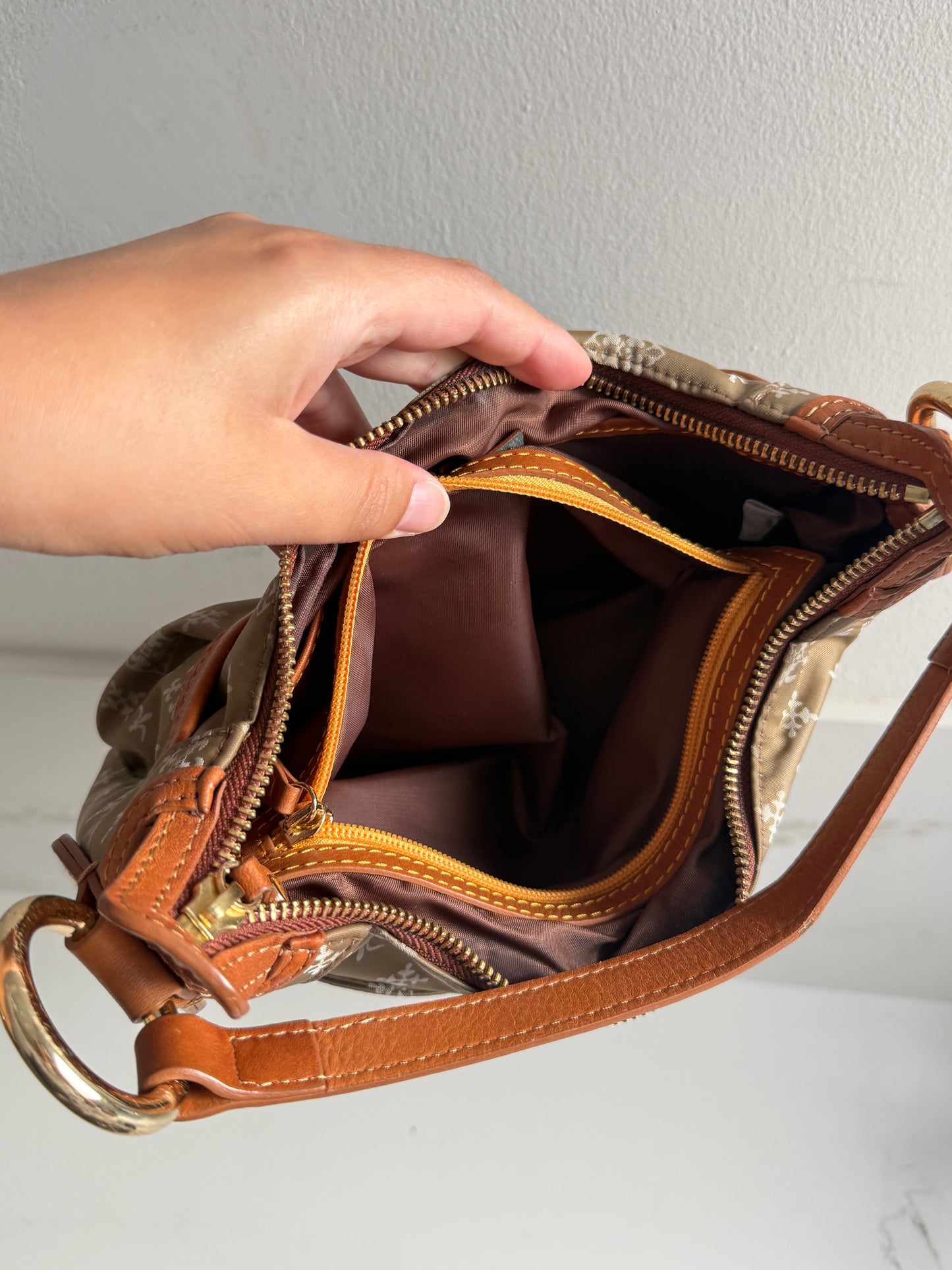 Russet Monogram Mini Bag