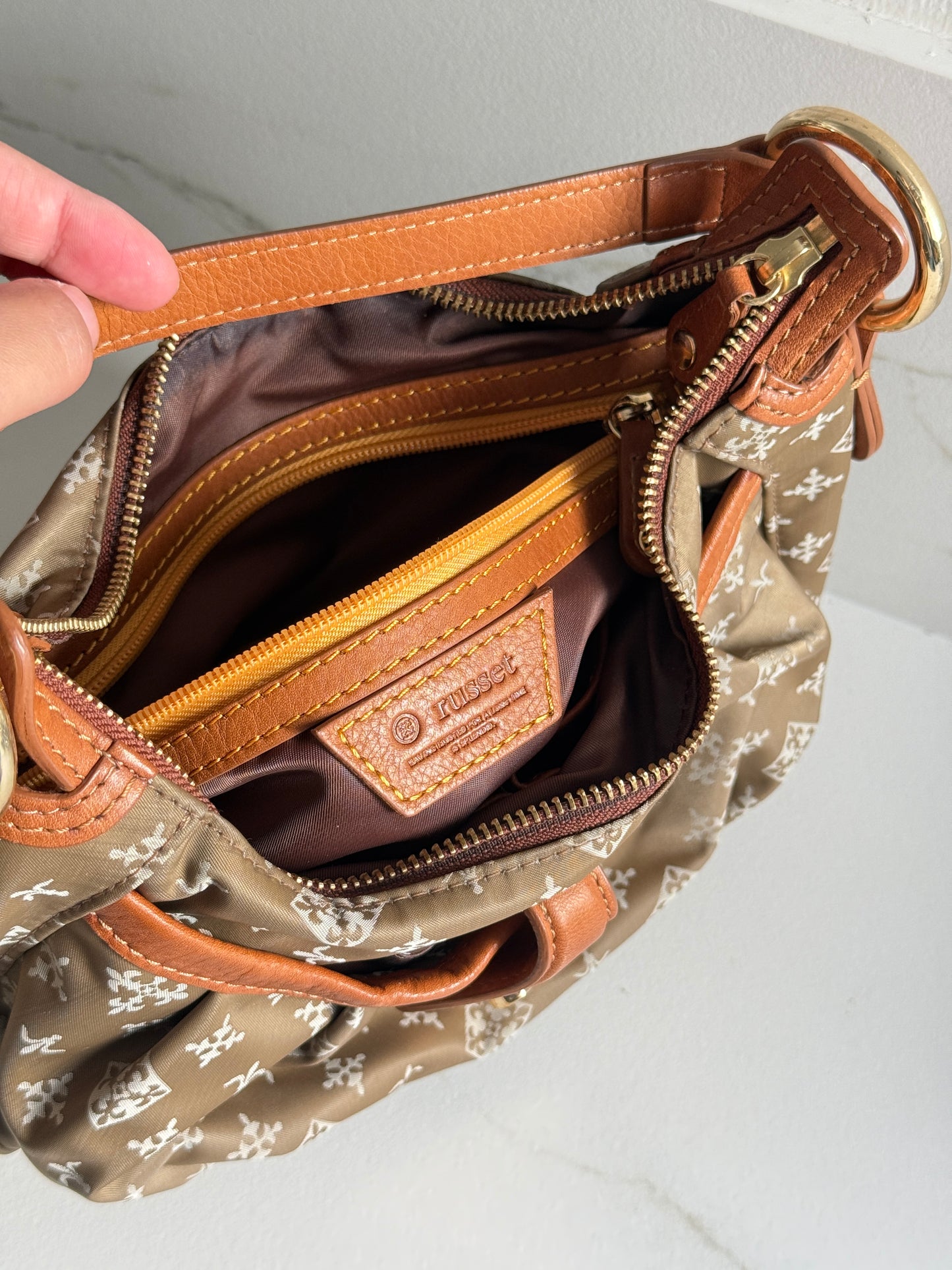 Russet Monogram Mini Bag