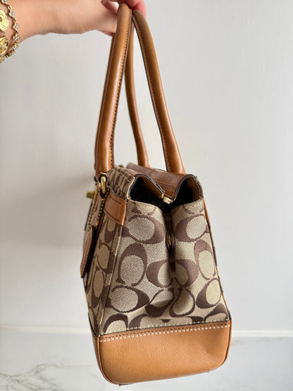Coach Hampton Signature Shoulder Bag, Medium