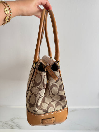 Coach Hampton Signature Shoulder Bag, Medium