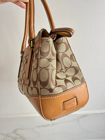 Coach Hampton Signature Shoulder Bag, Medium