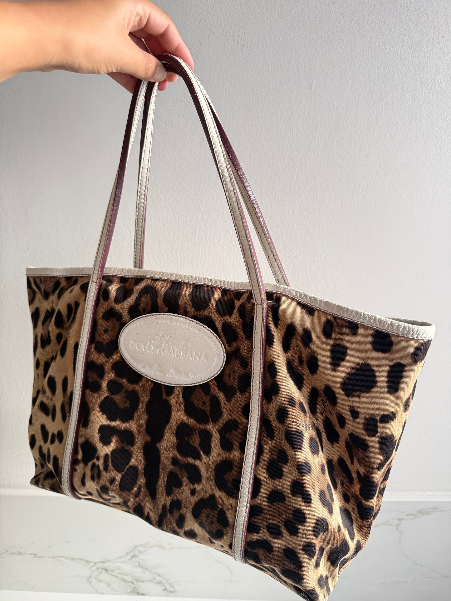 Dolce & Gabbana Leopard Print Animalier Tote Bag